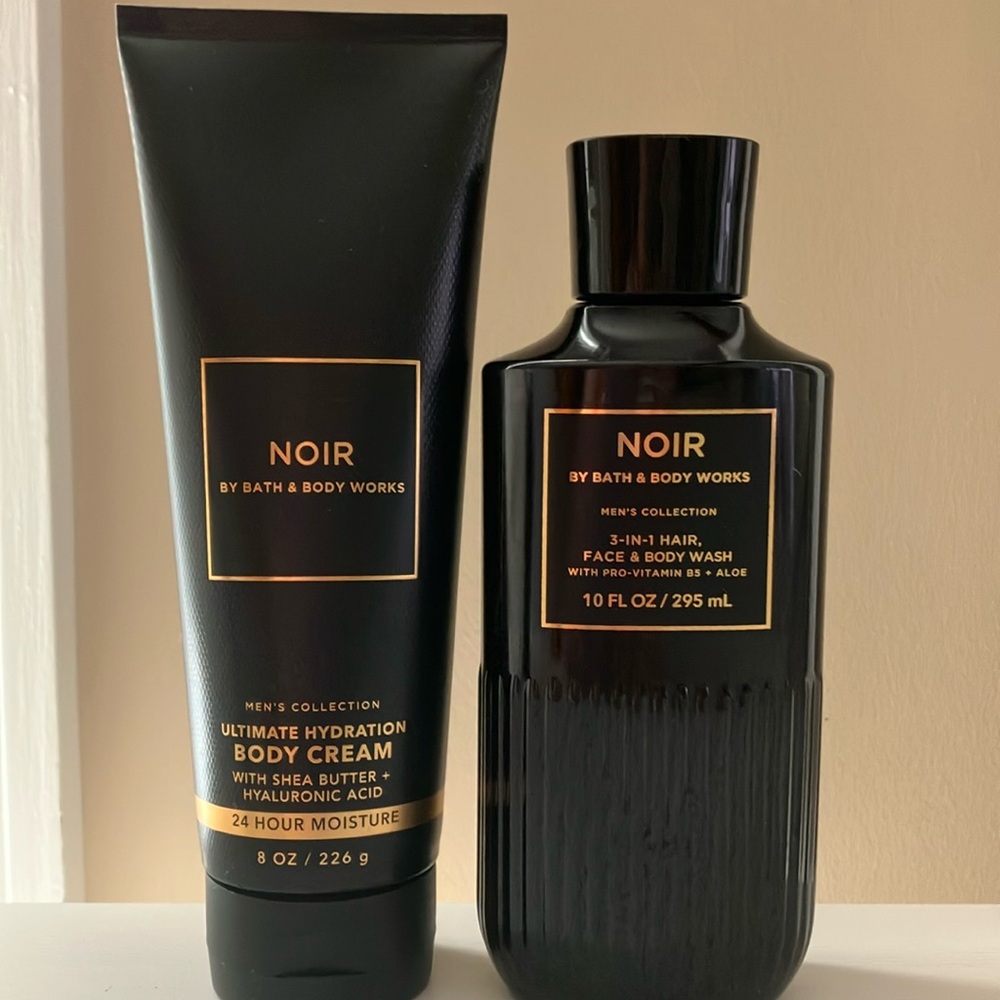 🆕 NOIR Body Cream and Face & Body Wash Bundle 2 - Piece Set FULL SIZE